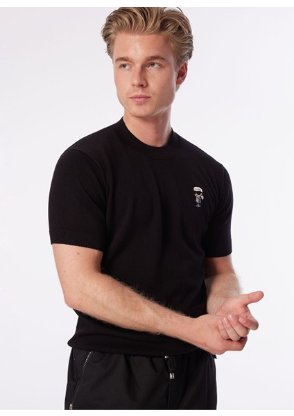 Bisiklet Yaka Siyah Erkek T-Shirt 655007542398 modelleri