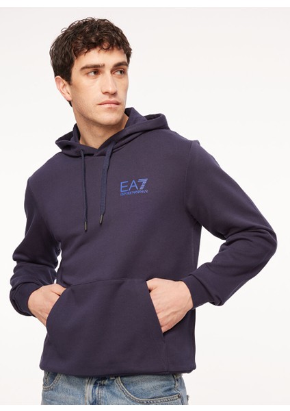 Kapüşon Yaka Lacivert Erkek Sweatshırt 6RPM10PJRJZ0554 modelleri