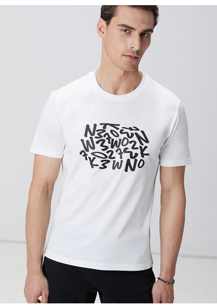 Ekru Erkek Slim Fit T-Shirt 1094089