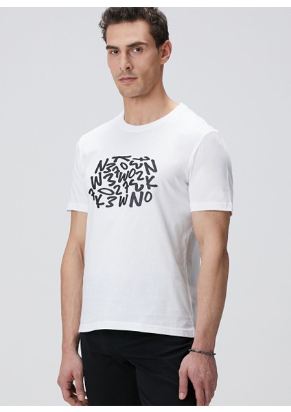 Ekru Erkek Slim Fit T-Shirt 1094089