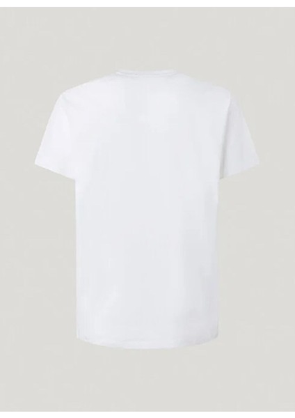 Beyaz Erkek Regular Fit Baskılı T-Shirt PM508208 800 Eggo N