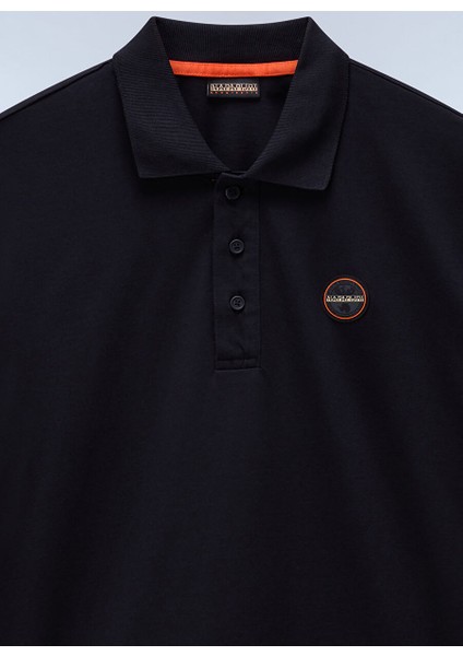 Napapıjrı Siyah E-Badge Sum Erkek T-Shirt NP0A4IDA0411