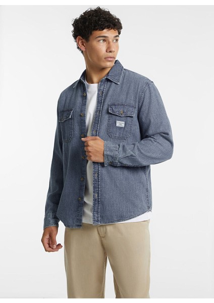 Indigo Erkek Regular Fit Denim Gömlek M4YH56D5EI2GJMW Gj