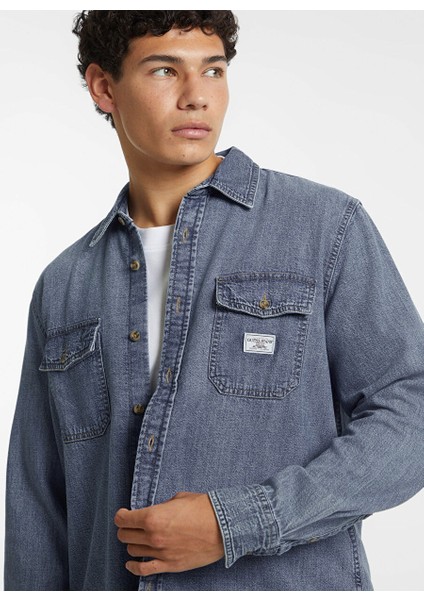 Indigo Erkek Regular Fit Denim Gömlek M4YH56D5EI2GJMW Gj