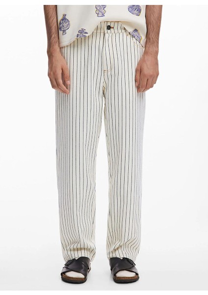 Beyaz Erkek Regular Fit Chino Pantolon 25SMPW12_PANT_LILIS