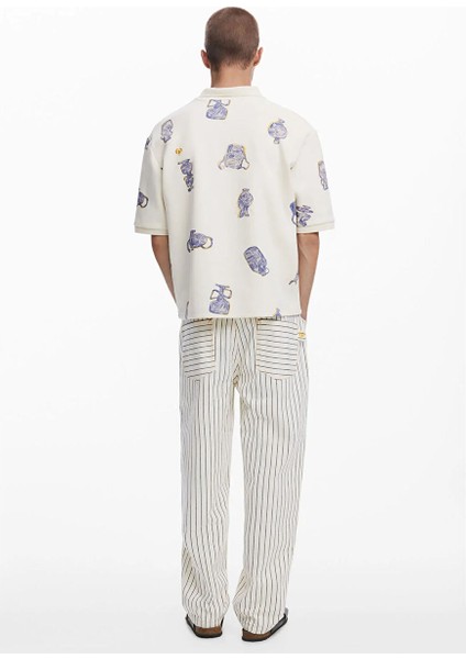 Beyaz Erkek Regular Fit Chino Pantolon 25SMPW12_PANT_LILIS