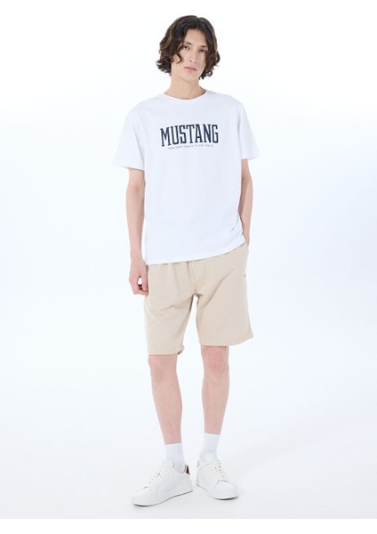 Beyaz Erkek Relaxed Baskılı T-Shirt M5SM-TST1291 modelleri
