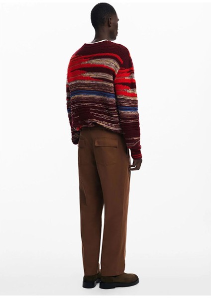 Kahverengi Erkek Regular Fit Chino Pantolon 25SMPW01_PANT_BANKER