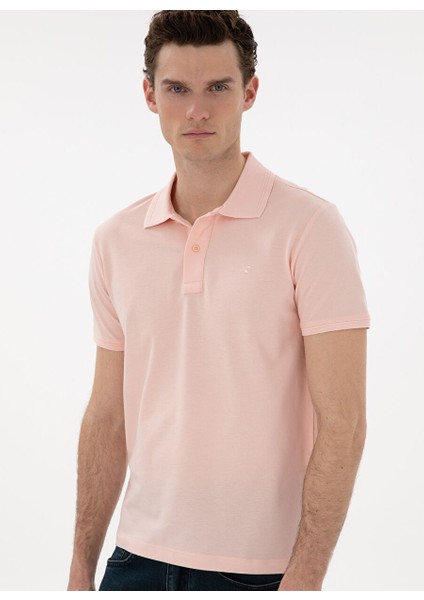 Pembe Erkek Slim Fit Polo T-Shirt Sunny modelleri