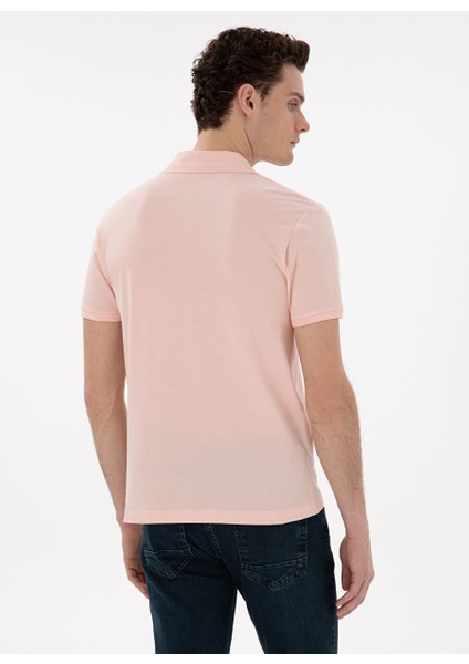 Pembe Erkek Slim Fit Polo T-Shirt Sunny indirimleri