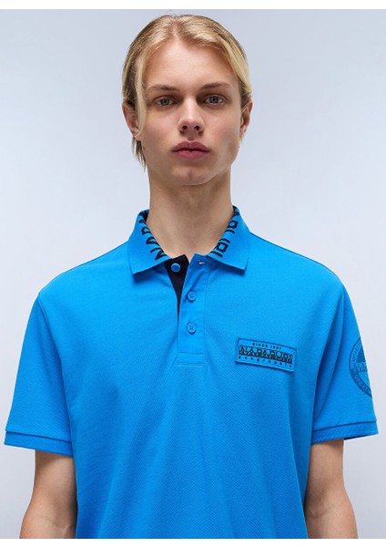 Napapıjrı Mavi E-Amundsen 1 Erkek T-Shirt NP0A4IN9B2W1