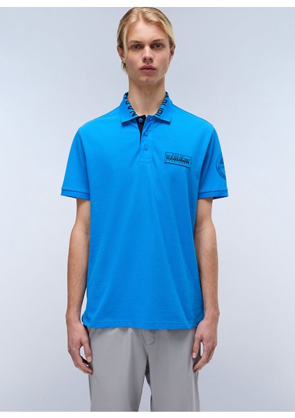 Napapıjrı Mavi E-Amundsen 1 Erkek T-Shirt NP0A4IN9B2W1