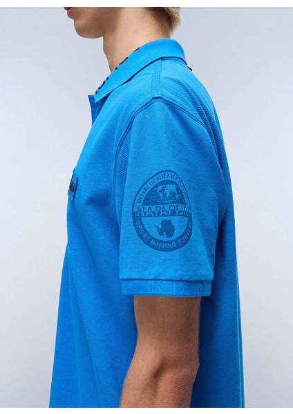 Napapıjrı Mavi E-Amundsen 1 Erkek T-Shirt NP0A4IN9B2W1