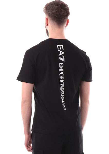Siyah Erkek Slim Fit T-Shirt Traın Logo Serıes Tee modelleri
