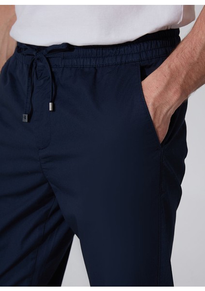 Lastikli Bel Dar Paça Lacivert Erkek Chino Pantolon cm Oven fırsatları
