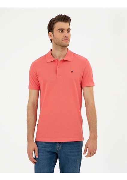 Pembe Slim Fit Basic Tişört