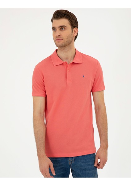 Pembe Slim Fit Basic Tişört
