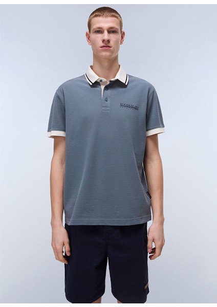 Napapıjrı Gri E-Zerı Ss Erkek T-Shirt NP0A4ID4G1Y1