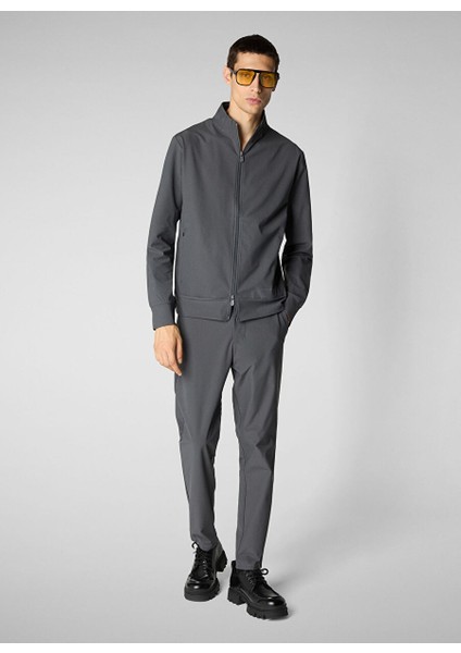 Gri Erkek Bisiklet Normal Düz Sweatshirt DF1643MPOTY1910031 Tulıo Gri