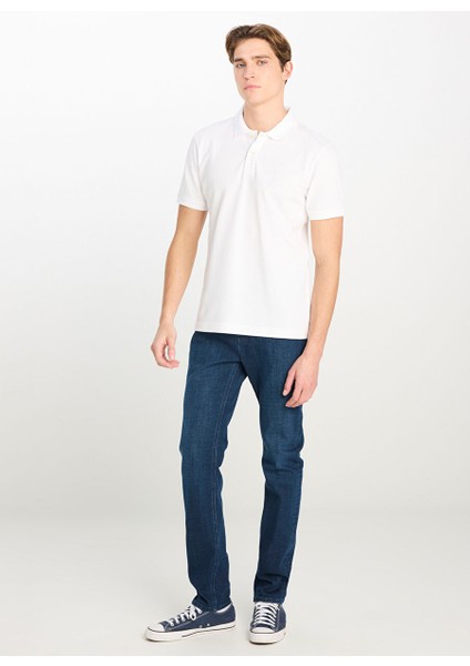 Ekru Erkek Regular Fit Polo T-Shirt ML211810102 Erkek Regular Fit Polo