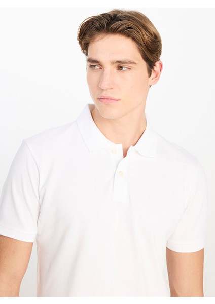 Ekru Erkek Regular Fit Polo T-Shirt ML211810102 Erkek Regular Fit Polo