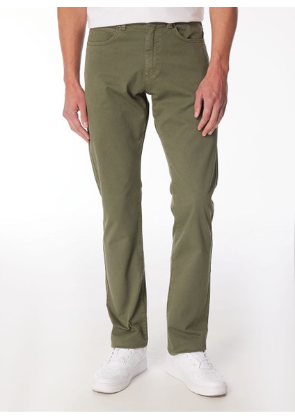 Normal Bel Slim Fit Yağ Yeşili Erkek Chino Pantolon L72AA5708D31 Extrememotion Slim Pan modelleri