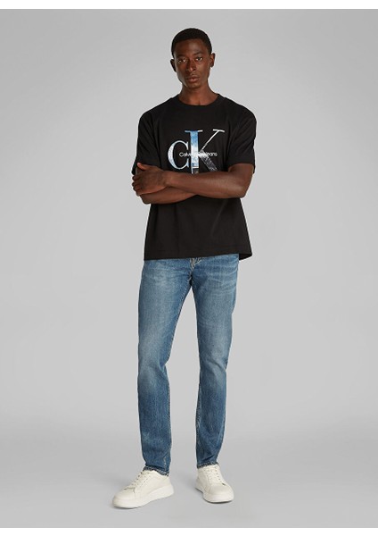 Siyah Erkek T-Shirt J30J327483BEH Photo Monogram Tee
