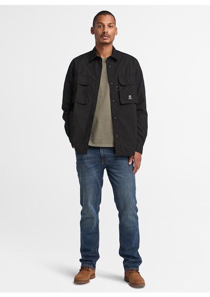 Tımberland Siyah Utility Overshirt Erkek Gömlek TB0A68FF0011