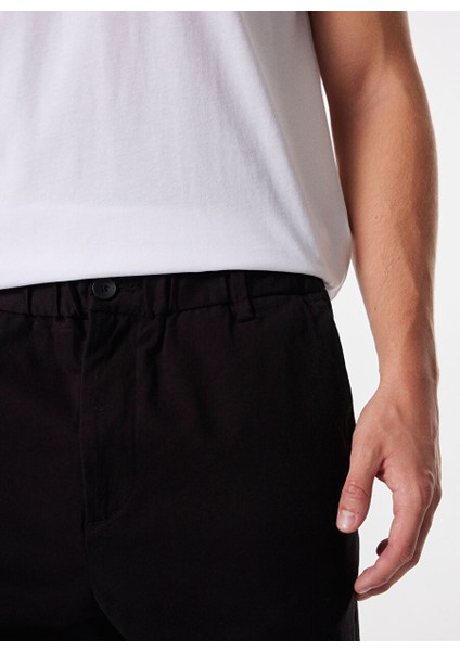 Siyah Erkek Jogger Düz Pantolon MML4WM-PNT9516