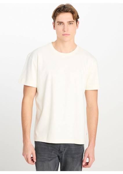 Ekru Erkek Relaxed T-Shirt L2510096102