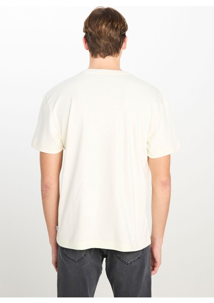 Ekru Erkek Relaxed T-Shirt L2510096102