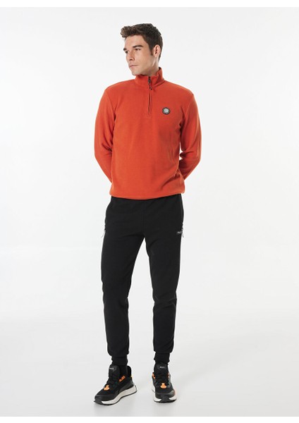 Koyu Turuncu Erkek Fermuarlı Yaka Relaxed Sweatshirt D4WM-SWT3930 fiyatları