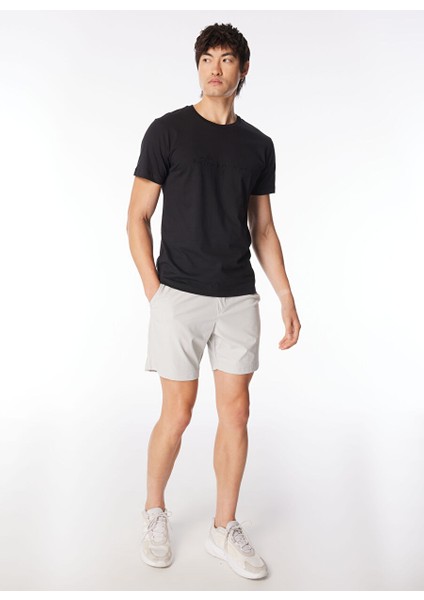 Gmg Fırenze Bisiklet Yaka Siyah Erkek T-Shirt GU24MSS03022