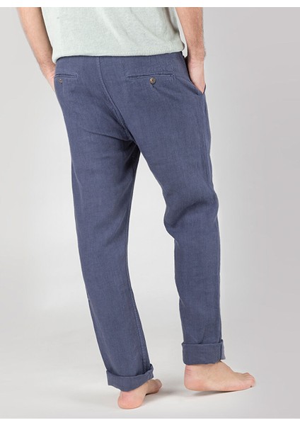 Normal Bel Normal Paça Standart Lacivert Erkek Pantolon Mr Tanger Pants