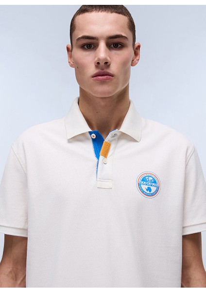 Napapıjrı Beyaz E-Clanıs Ss Erkek T-Shirt NP0A4ID3N1A1