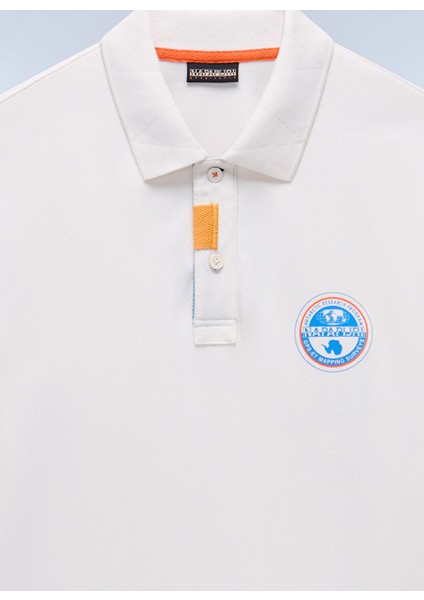Napapıjrı Beyaz E-Clanıs Ss Erkek T-Shirt NP0A4ID3N1A1