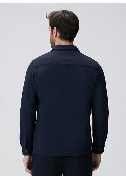 Lacivert Erkek Gömlek Comfort Fit Gömlek Ceket 1095175 indirimleri