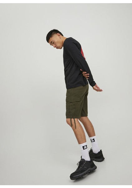 Dar Koyu Yeşil Erkek Şort Jpstmarley Jjcargo Shorts Ana Sn fırsatları