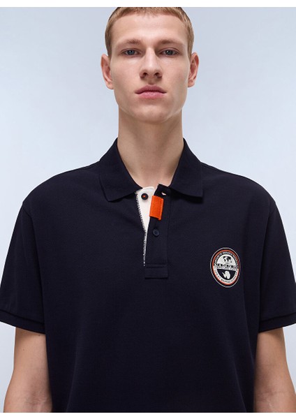 Napapıjrı Lacivert E-Clanıs Ss Erkek T-Shirt NP0A4ID31761