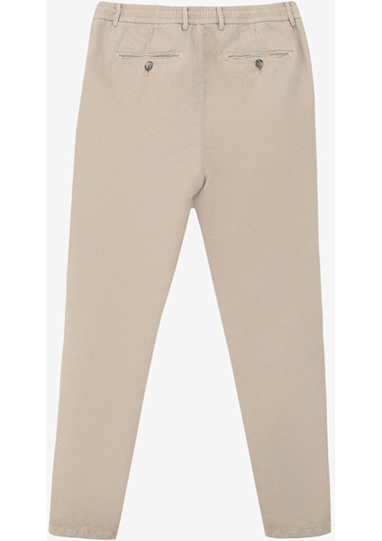 Gmg Fırenze Lastikli Bel Dar Paça Regular Fit Vizon Erkek Pantolon GU24MSS01013