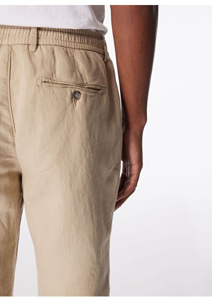Gmg Fırenze Lastikli Bel Dar Paça Regular Fit Vizon Erkek Pantolon GU24MSS01013