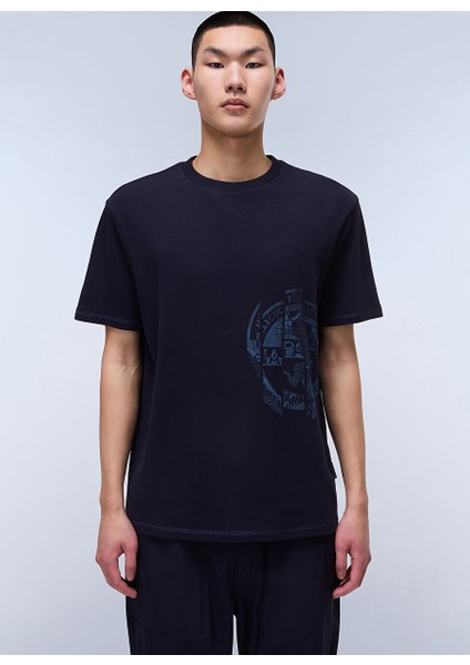 Napapıjrı Lacivert S-Vannı Prt Ss Erkek T-Shirt NP0A4IEA1761