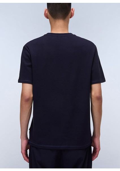Napapıjrı Lacivert S-Vannı Prt Ss Erkek T-Shirt NP0A4IEA1761