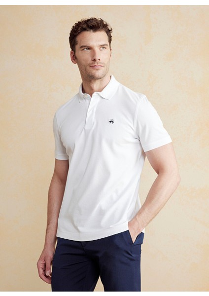 Beyaz Erkek Standart T-Shirt BBSS25MTS010