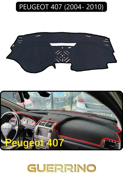 Peugeot 407 (2004- 2010)TORPİDO Koruma Halısı Siyah Kenar