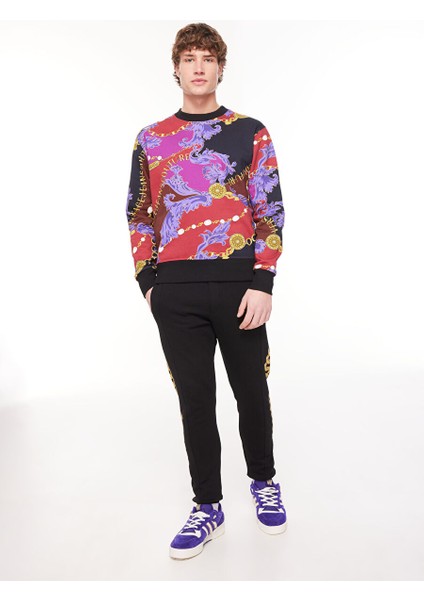 Lastikli Bel Slim Fit Siyah Erkek Eşofman Altı 75GAAF01CF00FG89 fiyatları