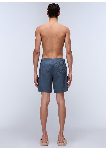 Napapıjrı Gri V-Box Logo Erkek Şort Mayo NP0A4IBKG1Y1