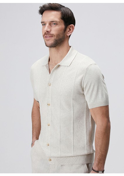 Bej Erkek Gömlek Slim Fit Hırka 1093836 fırsatları