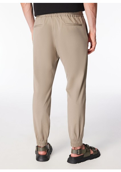 Standart Bel Normal Paça Slim Fit Bej Erkek Pantolon A1J3_EYAP