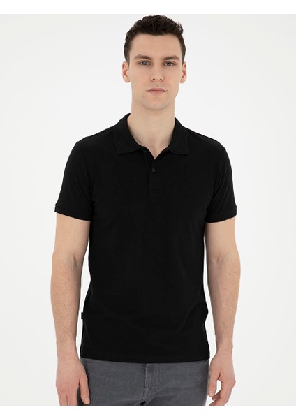 Siyah Slim Fit Basic Tişört